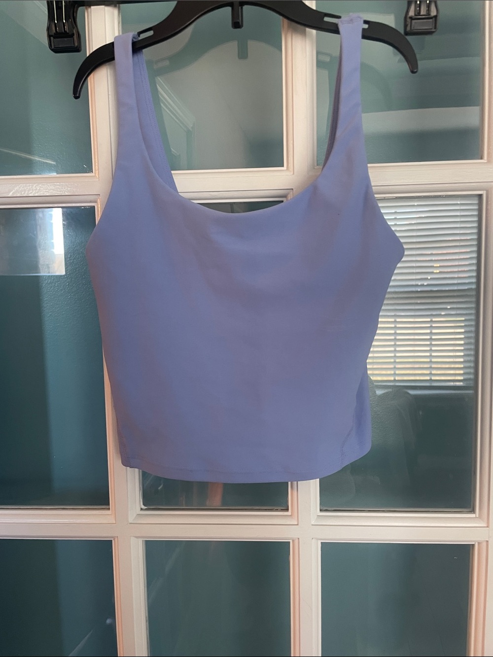 Old Navy Light Blue Scoop Neck Active Tank Top